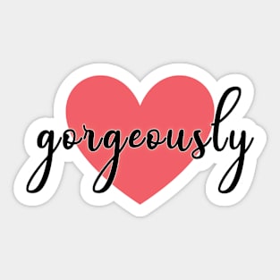 Gorgeously Divinely Protected Sticker